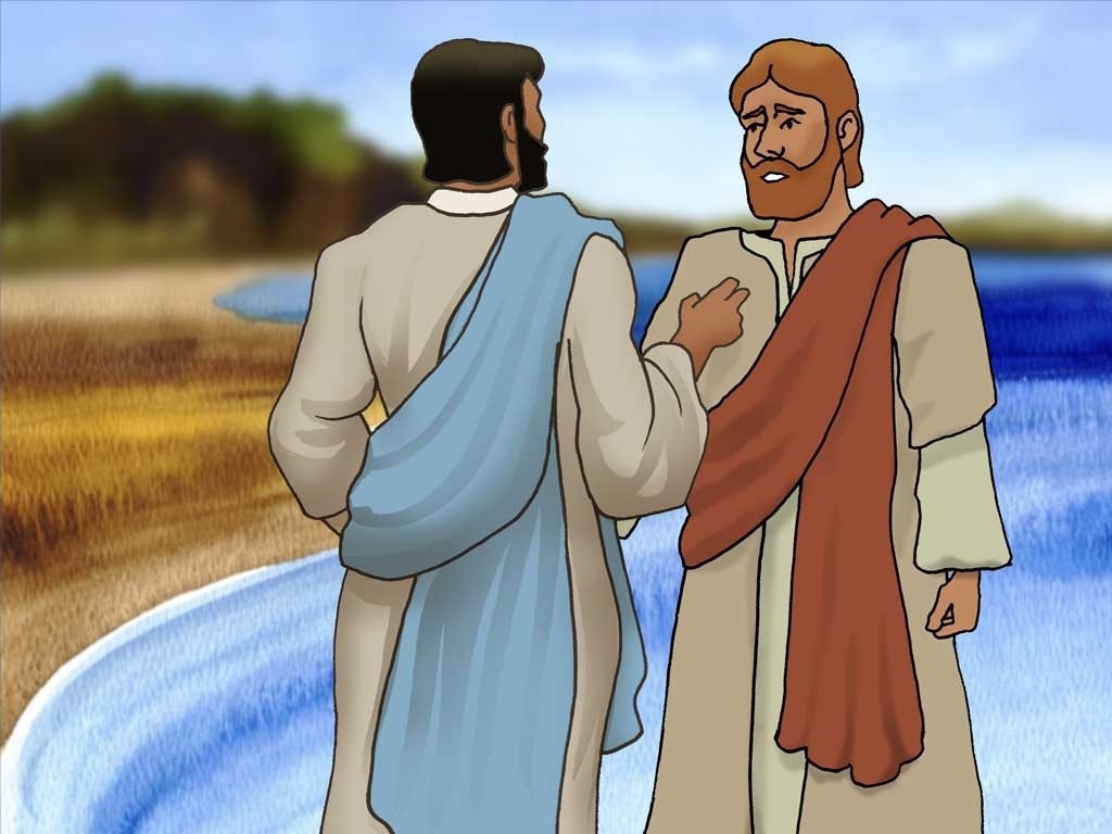 Jesus asks to use Simon Peter's boat to preach to the growing crowd.